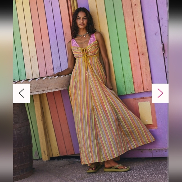 Free People Dreamweaver Maxi Dress Small - Picture 2 of 13